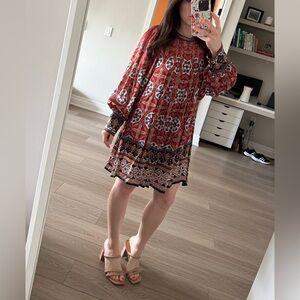 Anthropologie Boho Mini Dress